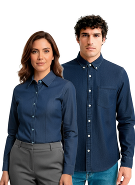 CAMISA JEAN - INDIGO